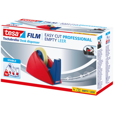 TESA Déroul. Table EasyCut 66mx25mm 574220000 rouge/bleu