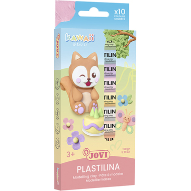 JOVI Knete Kawaii 10x15g 514059010 Plastilina