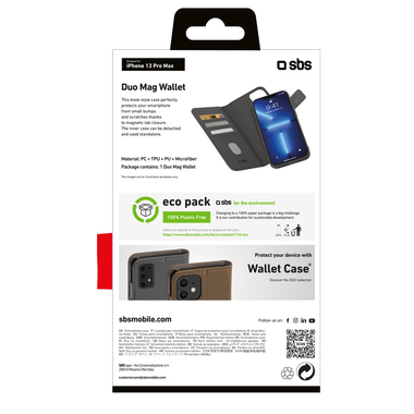 Étui portefeuille avec coque et range-cartes