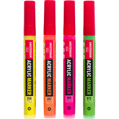 AMSTERDAM Acrylmarker Reflex 4mm 17519003 assortiert 4 Stück
