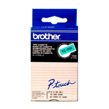 PTOUCH Band, laminiert schwarz/grün TC-701 PT-3000 12 mm