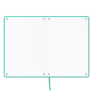 OXFORD Signature Carnet note 400154948 A5, dotted 80 flls, turqu.
