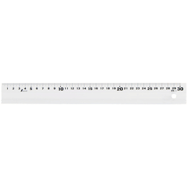 NT Règle Alu 30cm 65418 blanc