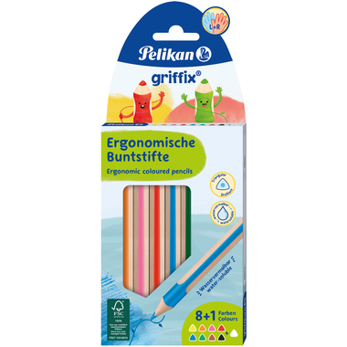 PELIKAN Farbstifte Griffix 700856 assortiert 8+1