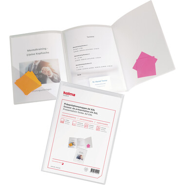 KOLMA Präsentationsmappe Vario A4 10.012.00 transparent