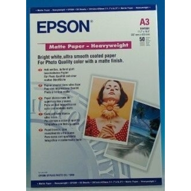EPSON Matt Paper heavy weight A3 S041261 InkJet 167g 50 Blatt