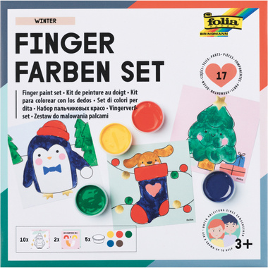 FOLIA Fingerfarben Winter 48212 5 Farben