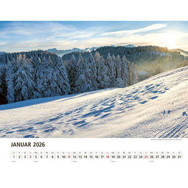 APPENZELLER Calendario 2026 9783858829047 Appenzeller TE 40x31cm