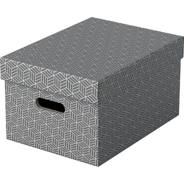 ESSELTE Aufbewahrungsboxen Home M 628283 365x265x205mm, grau 3 Stk