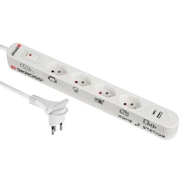 Schönenberger Power Strip Home Station 4xT13, USB-A/C with Switch