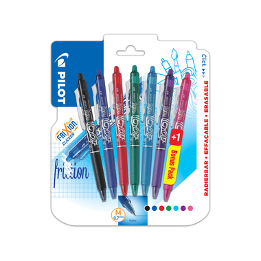 PILOT Frixion Clicker x7 0.7mm 150.040.99BL 6+1