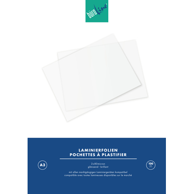 BÜROLINE Laminiertasche A3 47170000 glanz, 80my 100 Stück