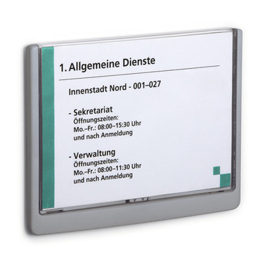 DURABLE Plaque de porte Click Sign A5 486637 graphite,plastique 210x148.5mm