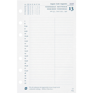 SUCCES Agenda Senior 2026 845002000026U 1T/1S Ersatz kompl. 9.5x15cm