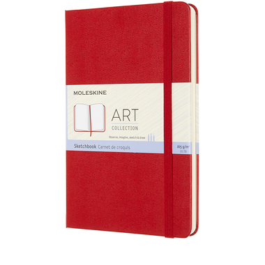 MOLESKINE Skizzenbuch HC 18.2x11.8cm 603111 Medium, scharlachrot, 88 S.