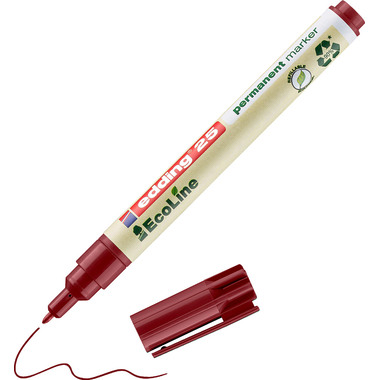 EDDING Permanent Marker 25 EcoLine 25-2 rot