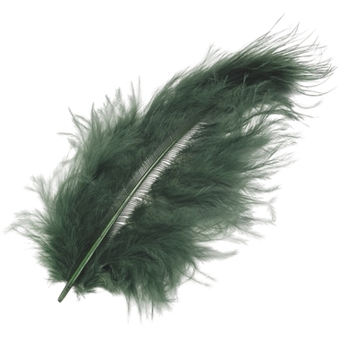 KNORR PRANDELL Plumes marabout 10cm 6619479 vert 15 pcs.