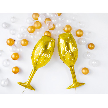 PARTYDECO Ballon en plastique 80cm FB52M-019 Verre