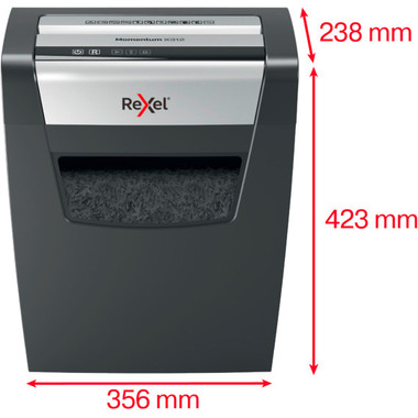 REXEL Aktenvernichter Momentum 2104572EU X312, P-3, 23lt