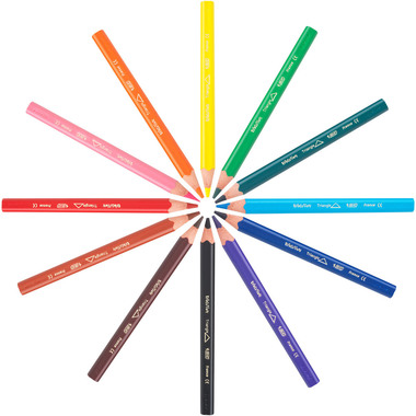 BIC Kids Farbstifte Evolution 82973511 12 Stück