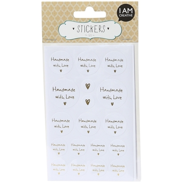 I AM CREATIVE Sticker, 6 Blätter 4087.481 Handmade with Love