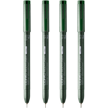 COPIC Multiliner 22075627 Olive Set, 4 pz. ass.