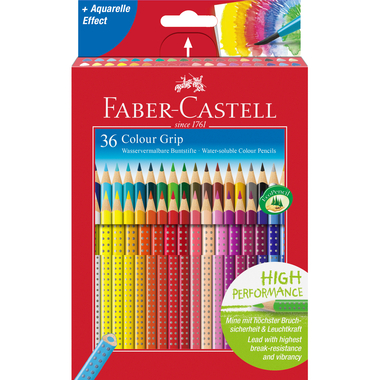 FABER-CASTELL Farbstifte Colour Grip 112442 36er Kartonetui