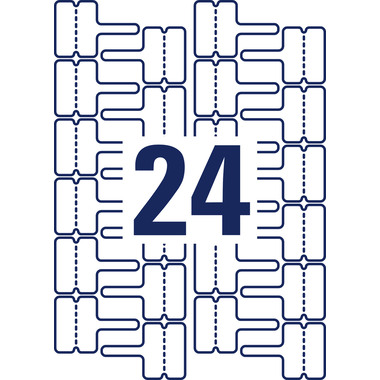 AVERY ZWECKFORM Etiquettes 60x40mm L7950-20 Kabel, perm. 480 pcs.