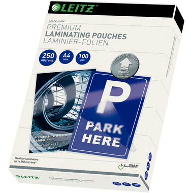 LEITZ Laminiertasche A4 74840000 glanz, 250my 100 Stk