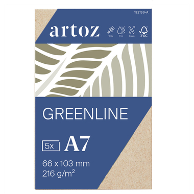 ARTOZ Visitenkarten 1001 A7 19213614-584 216g, desert 5 Blatt