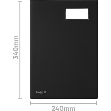 BIELLA Signataire A4 34342002U noir 20 compart.