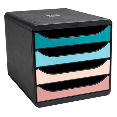 EXACOMPTA Cassettiera Skandi A4+ 310606D multicolori 4 cassetti
