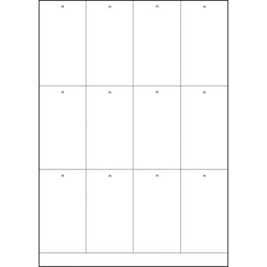 HERMA Anhänge-Etiketten 52,5x93,5mm 6872 weiss 1200 Stück