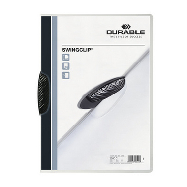 DURABLE Classeur à pince SWINGCLIP 226001 pour 30 feuilles A4 noir