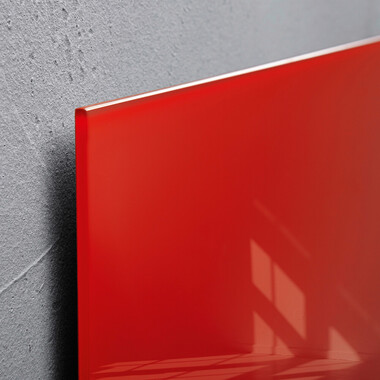 SIGEL Glass Aimantboard GL122 rouge 600x400x15mm