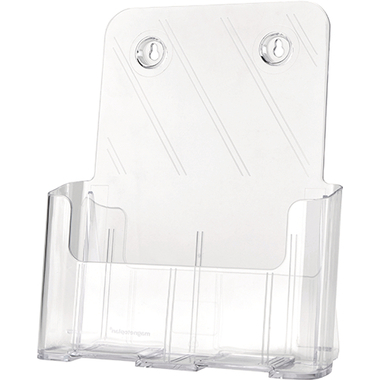 DEFLECTO Présent. d. brochures A4 77001 transparent 240x280x45mm