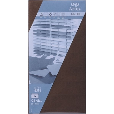 ARTOZ Buste 1001 C6/5 107294186 100g, marrone 5 pezzi