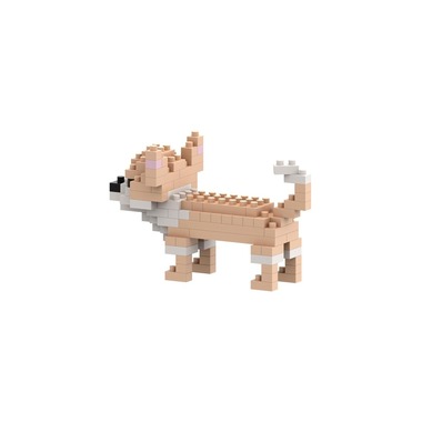 BRIXIES building block model Chihuahua made of 100 building blocks