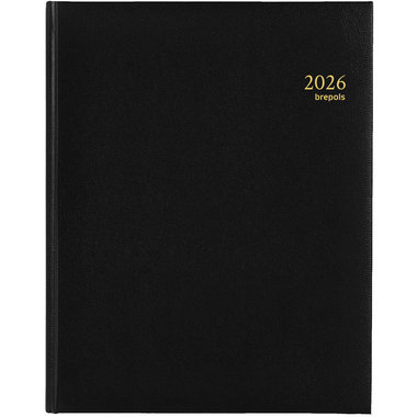 BREPOLS Agenda Concorde Lima Ku. 2026 0.240.1256 1W/2S schwarz 21x27cm