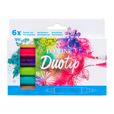 TALENS Ecoline Duotip Botanic Set 11609912 6 couleurs
