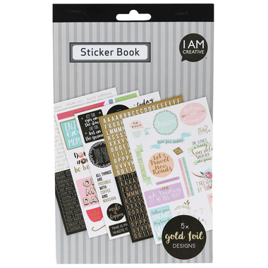 I AM CREATIVE Stickerbook 4087.473 paroles, 5 feuilles