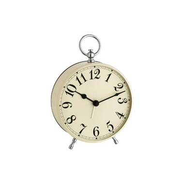 TFA Dostmann Classic Alarm Clock Retro Beige