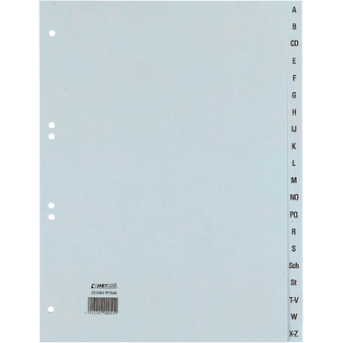 HETZEL Répertoire PP A4 25240481 gris A-Z 20 pcs.