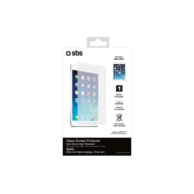 Protection écran effet verre ultra-résistante pour iPad mini, iPad mini 2, iPad mini 3 | SBS