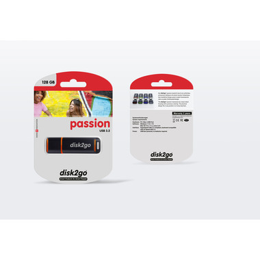 DISK2GO USB-Stick passion 3.0 128GB 30006497 USB 3.0