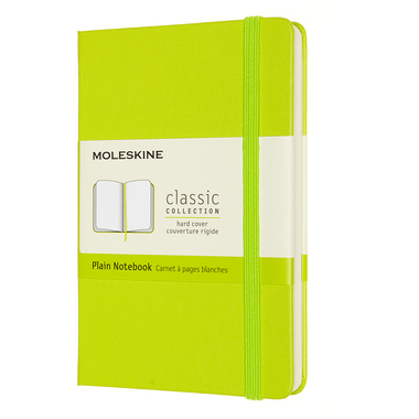 MOLESKINE Notizbuch HC Pocket/A6 850864 blanko,limetten grün,192 S.