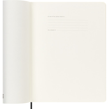 MOLESKINE Wochen-Notizkalender 25/26 DSB18WN4Y26 18M liniert SC schwarz 19x25cm
