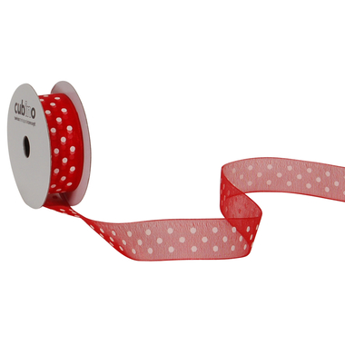 SPYK Bande Cubino Dots 1748.1564 15mmx4m rouge-blanc