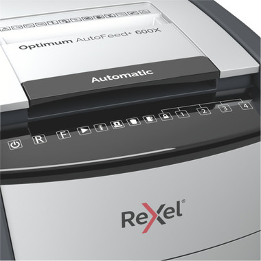 REXEL Destructeur docu. Optimum AF+ 2020600XCH 600X, P-4, 110lt