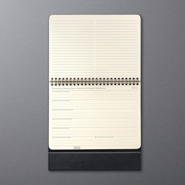 CONCEPTUM Tischkalender 2027 C2781 1M/1S schwarz 21.3x22cm